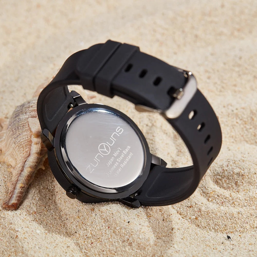 Personalized fashionable Silicone bezel floating magnetic pointer free ball bearing creative waterproof quartz watch student
