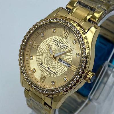 Gold Stainless Steel Watch for Men Daily Office & Formal Wear