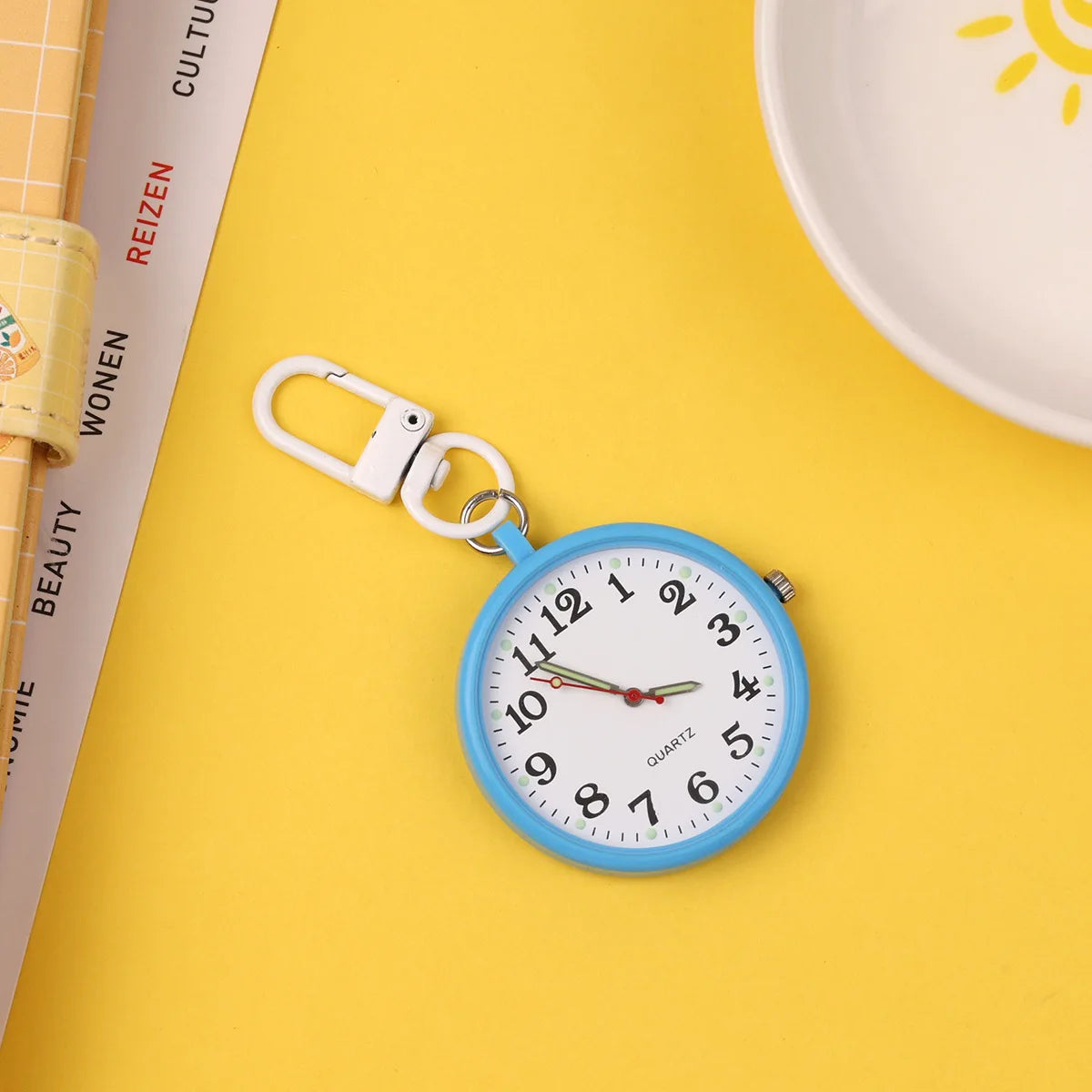 New Student Exam Pocket Watch Personalized Junior High School Silent Mini Hanging Watch Portable Quartz Watch for College Entran