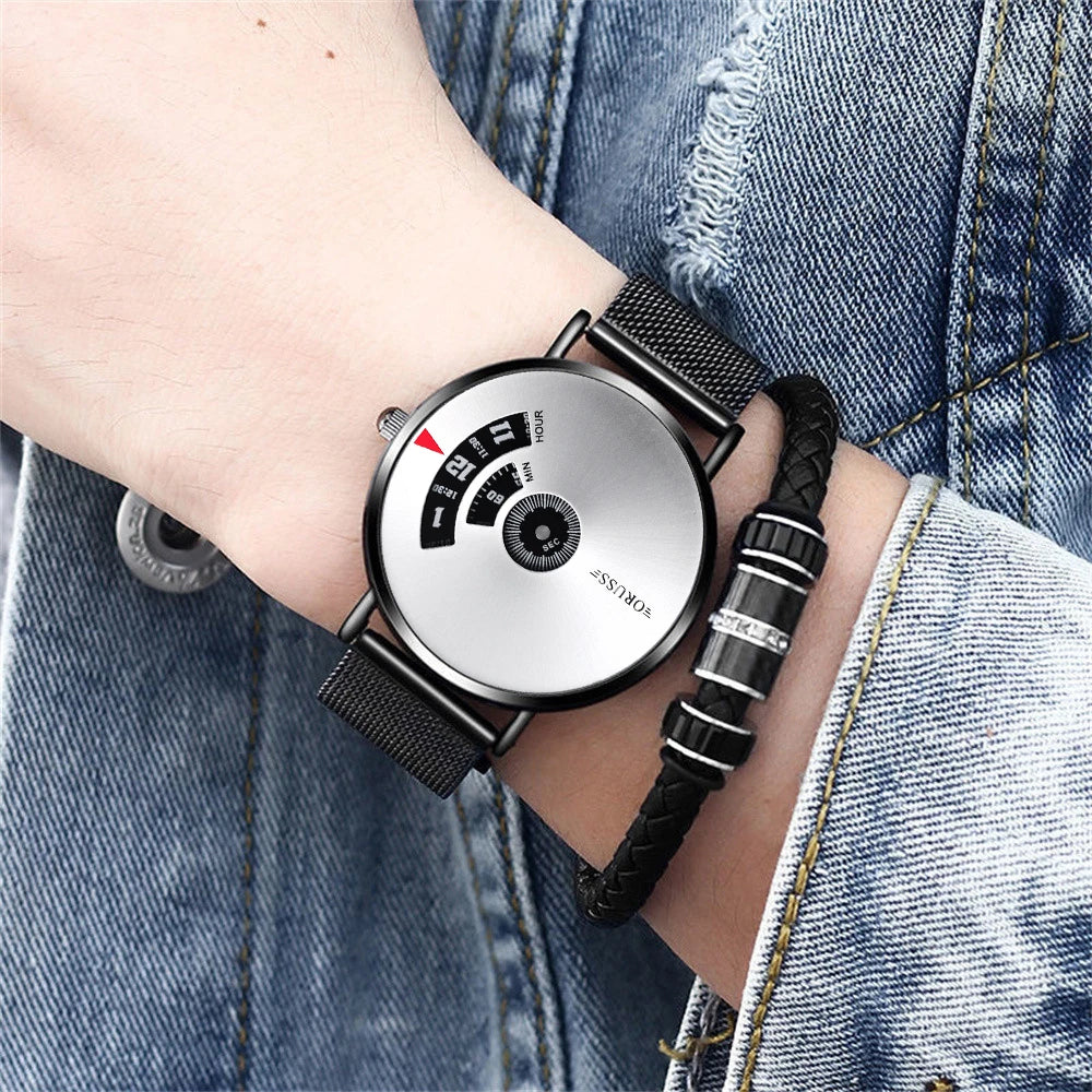 Black science and technology personality Academy men's watches high-grade all fashion casual handsome men's fashion watch
