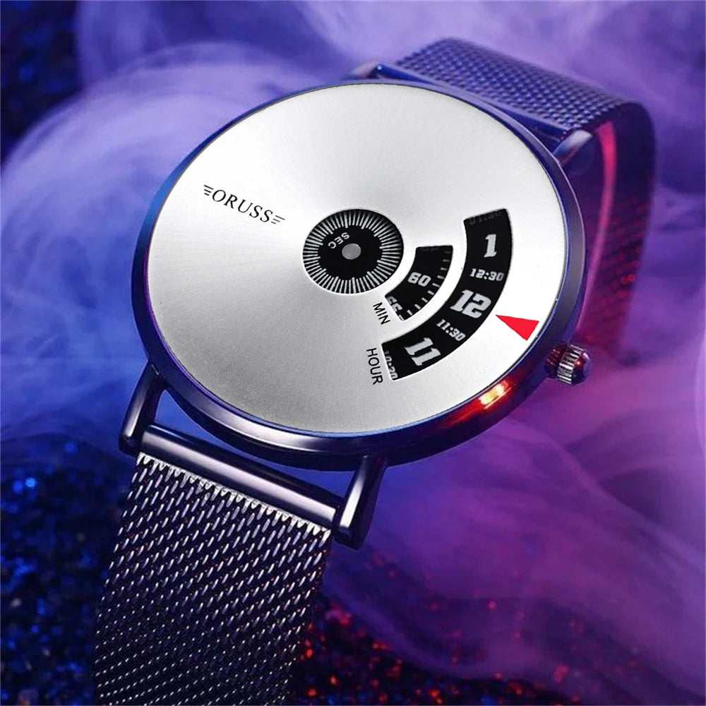 Black science and technology personality Academy men's watches high-grade all fashion casual handsome men's fashion watch