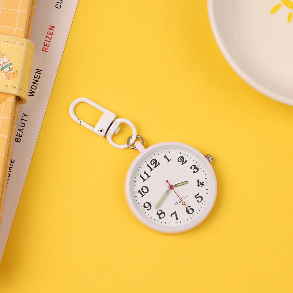 New Student Exam Pocket Watch Personalized Junior High School Silent Mini Hanging Watch Portable Quartz Watch for College Entran