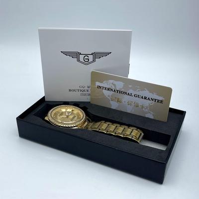 Gold Stainless Steel Watch for Men Daily Office & Formal Wear